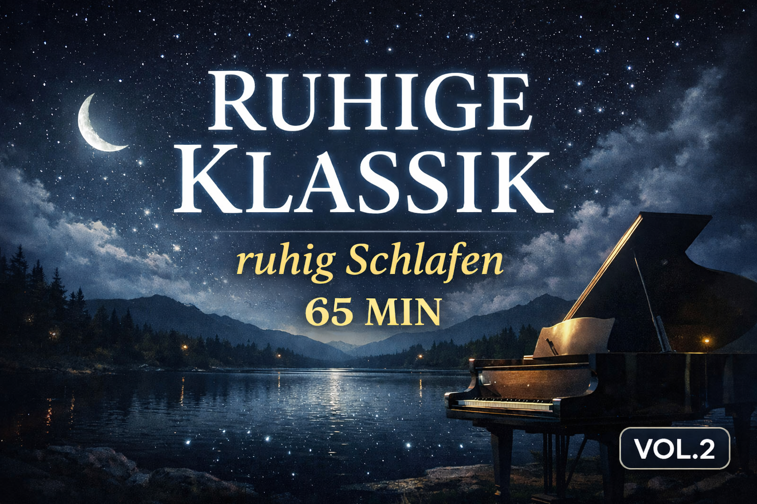 Klassik zur Abendruhe | Ruhiger Piano & Violine Mix (65 Min) Vol. 2