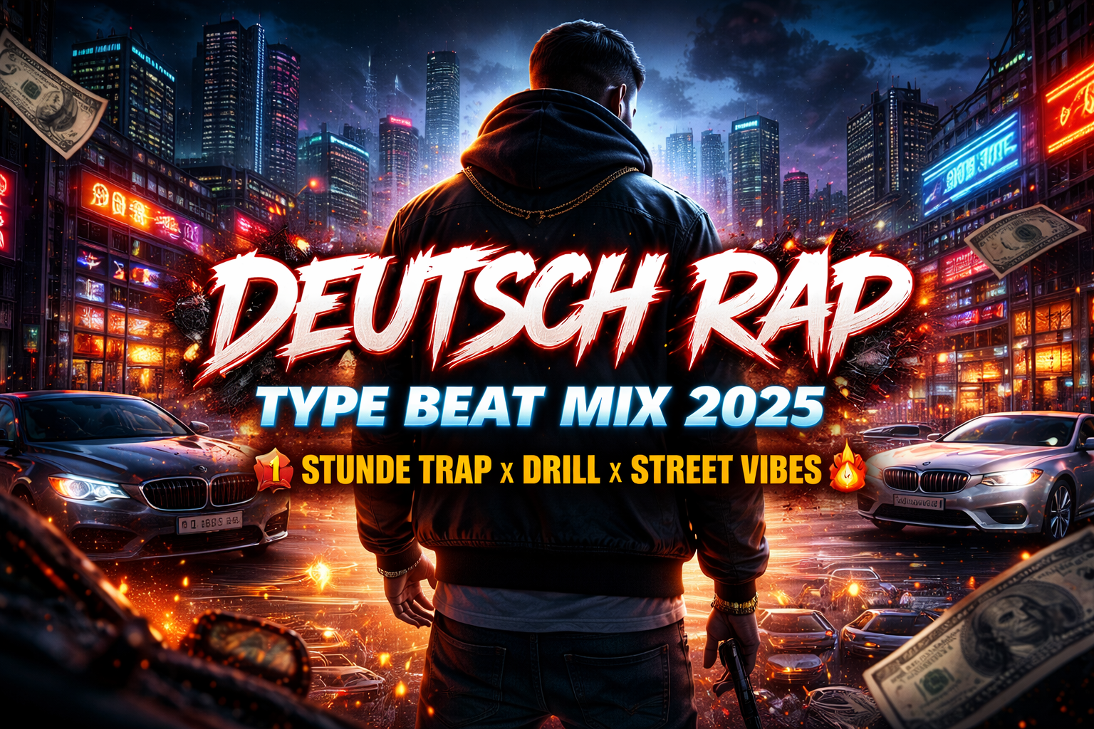 Deutschrap Type Beat Mix 2025 💣 1 Stunde Trap x Drill x Street Vibes 🔥