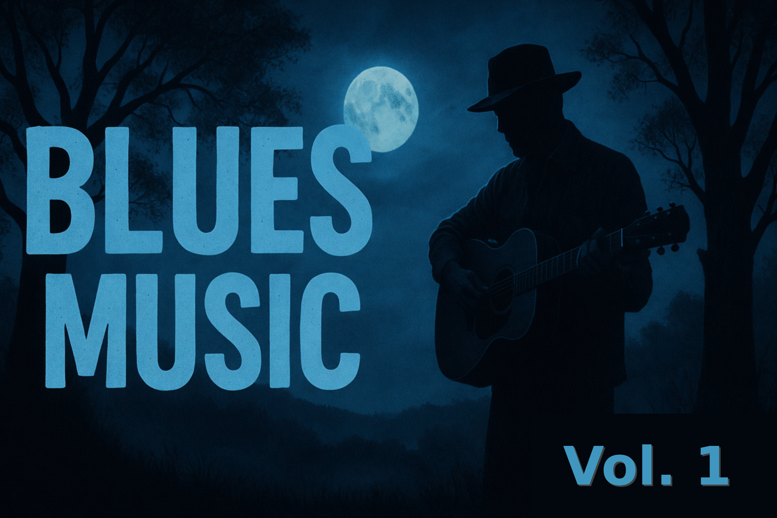 🌙 Deep Blues in the Night – Emotional Guitar Music for Relaxation– Entspannte Musik in der Natur !🌙